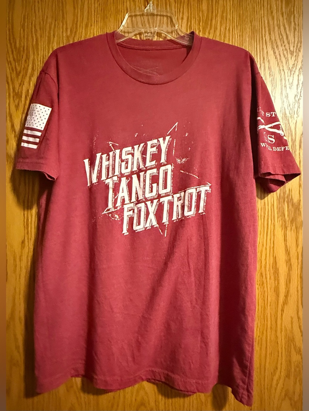 Grunt Style Whiskey Tango Foxtrot Short-Sleeve T-Shirt - Red